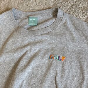 Golf Le Fleur Gray Short Sleeve Tee size L